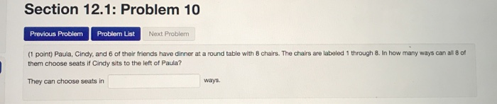 Solved Section 12.1: Problem 10 Previous Problem Problem | Chegg.com