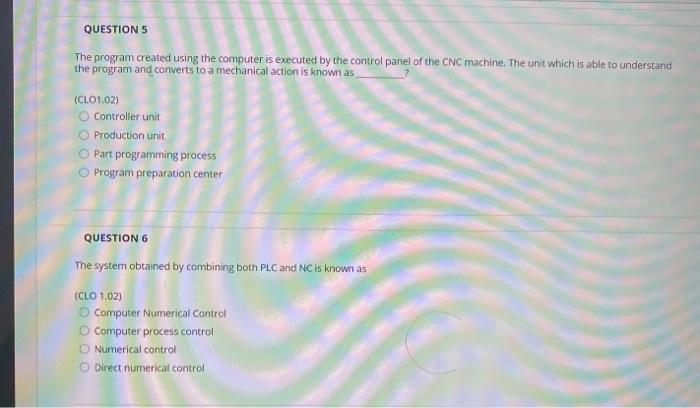 Solved QUESTIONS The program created using the computer is | Chegg.com