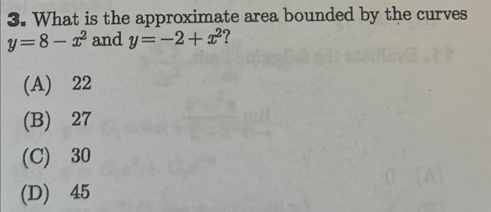 Solved What is the approximate area bounded by the curves | Chegg.com