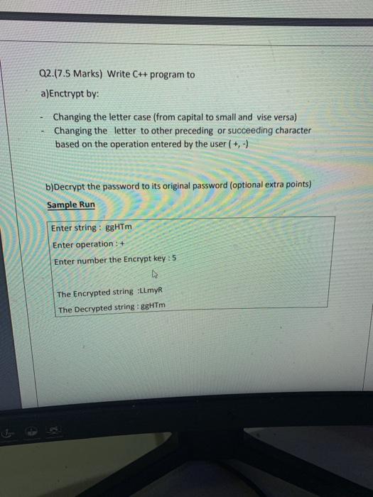 Solved Assignment grades 15 Q1. (7.5 marks) Write C++ | Chegg.com