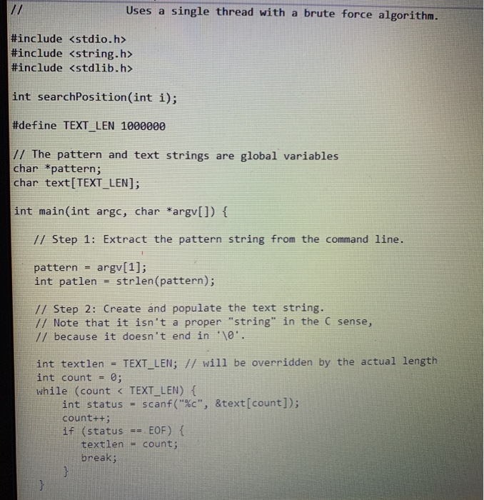 Solved 1. Download the file basicsearch.c from Canvas. This | Chegg.com