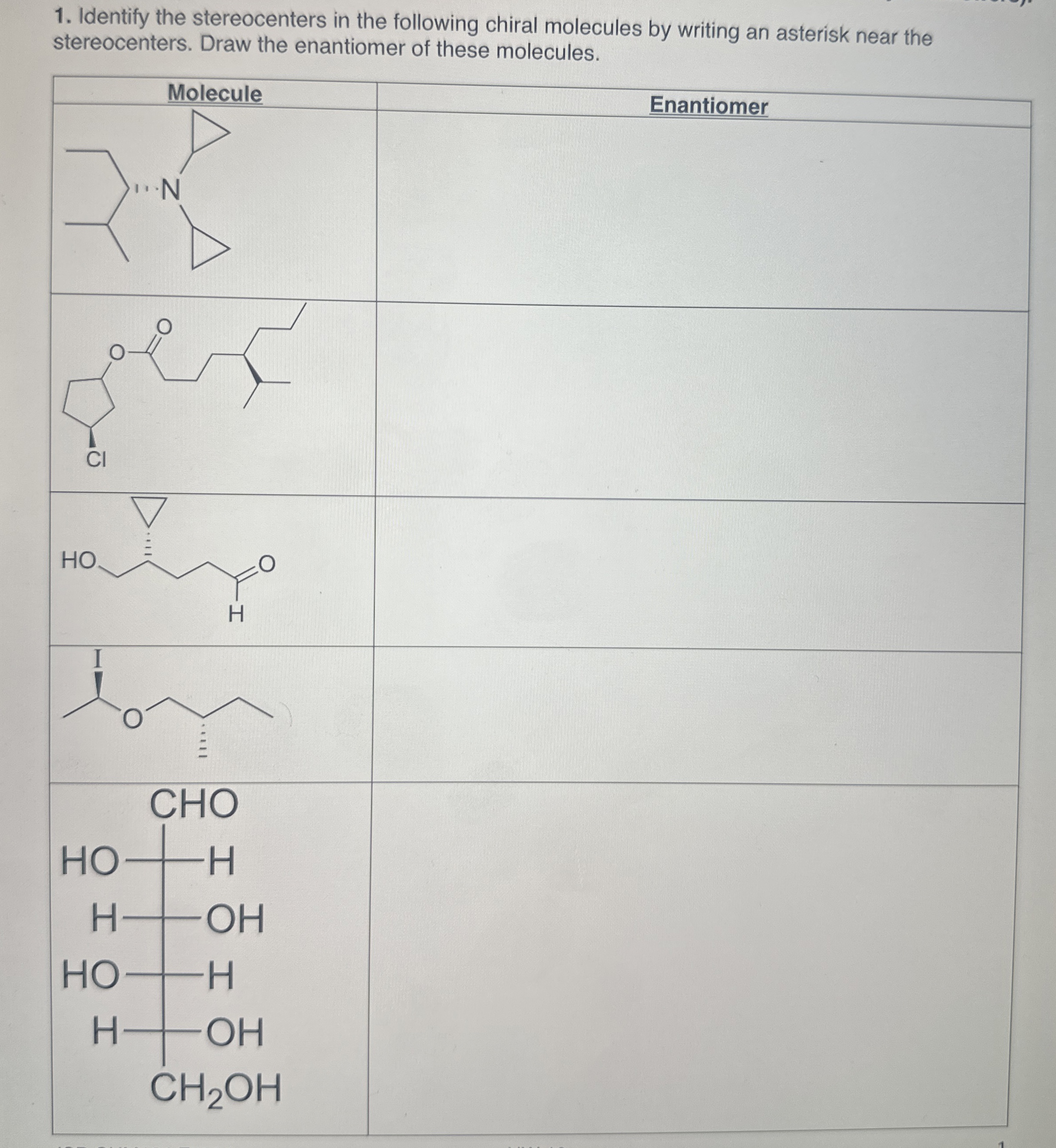 Solved Identify the stereocenters in the following chiral | Chegg.com