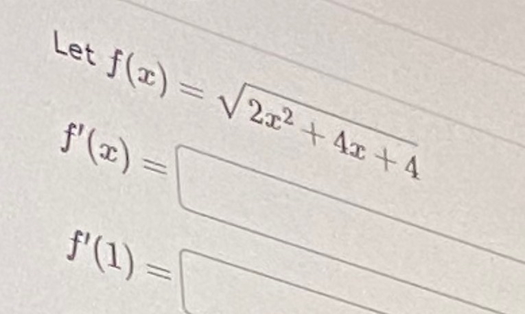 Solved Let F X 2x2 4x 42f X F 1