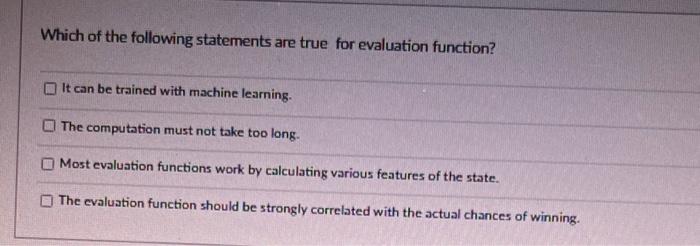 Solved Which of the following statements are true for | Chegg.com