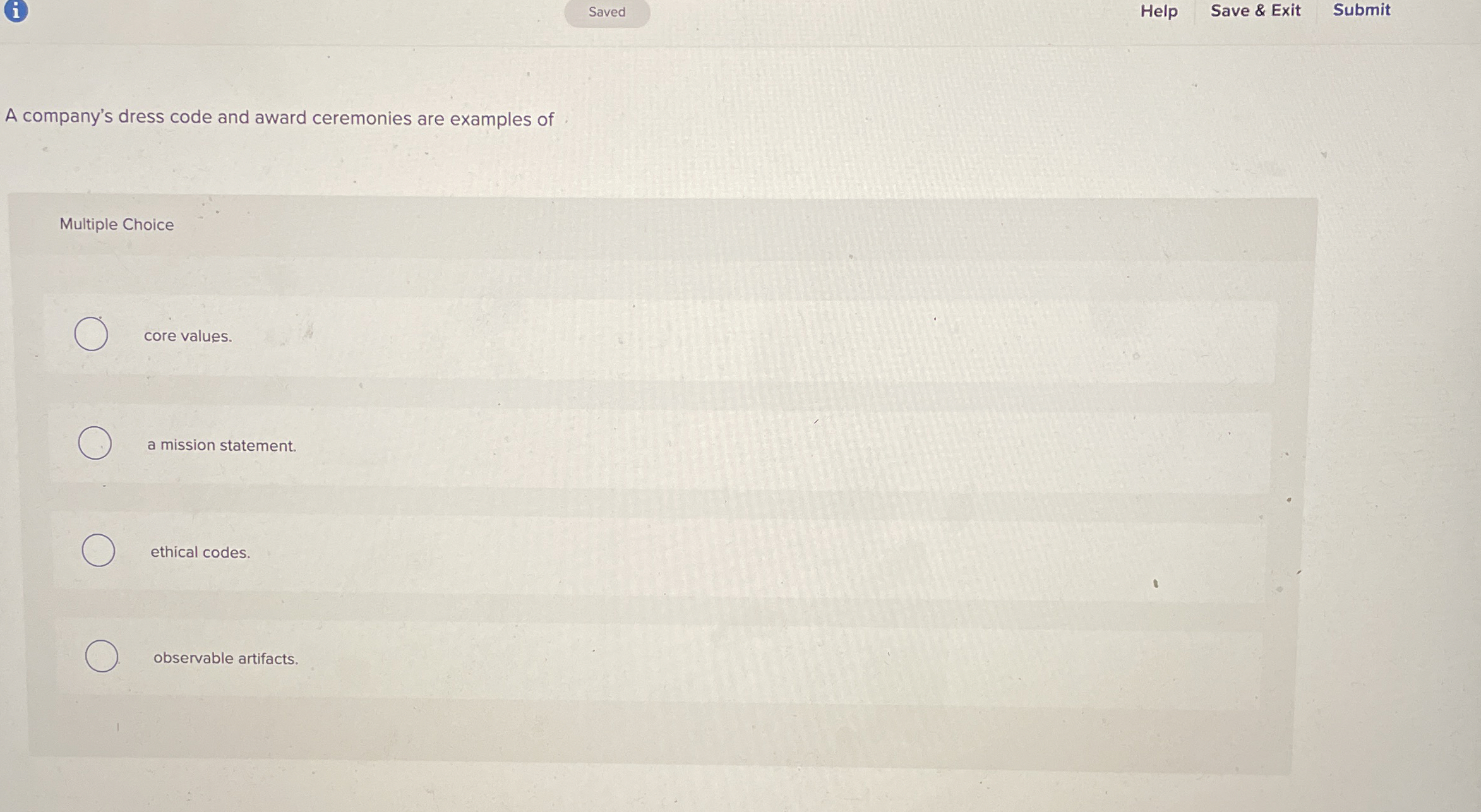 Solved iHelpSave & ExitSubmitA company's dress code and