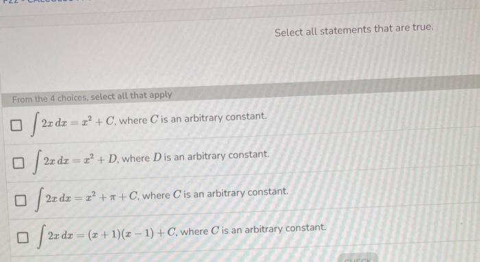 Solved Select all statements that are true. the 4 choices, | Chegg.com