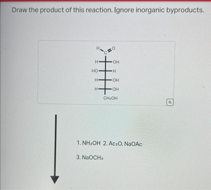 Solved Draw the product of this reaction. Ignore inorganic | Chegg.com