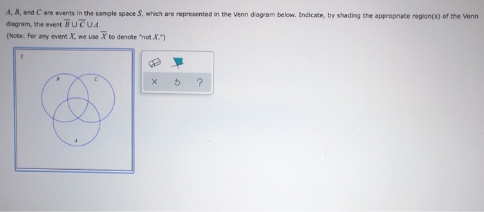 Solved A, B, And C Are Events In The Sample Space S, Which | Chegg.com