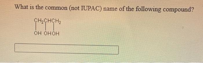 Solved What is the IUPAC name of the following compound? OH | Chegg.com