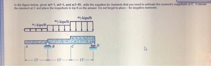 Solved In the figure below, given w1-1,w2-5, and w3-49, | Chegg.com