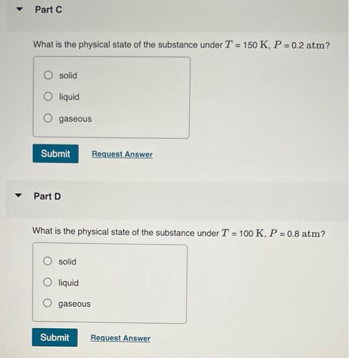 Solved The phase diagram of a hypothetical substance is | Chegg.com