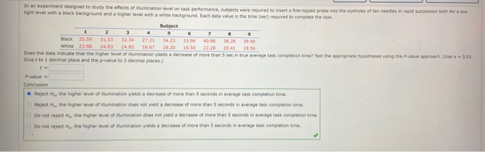 Solved 1 In an experiment designed to study the effects of | Chegg.com
