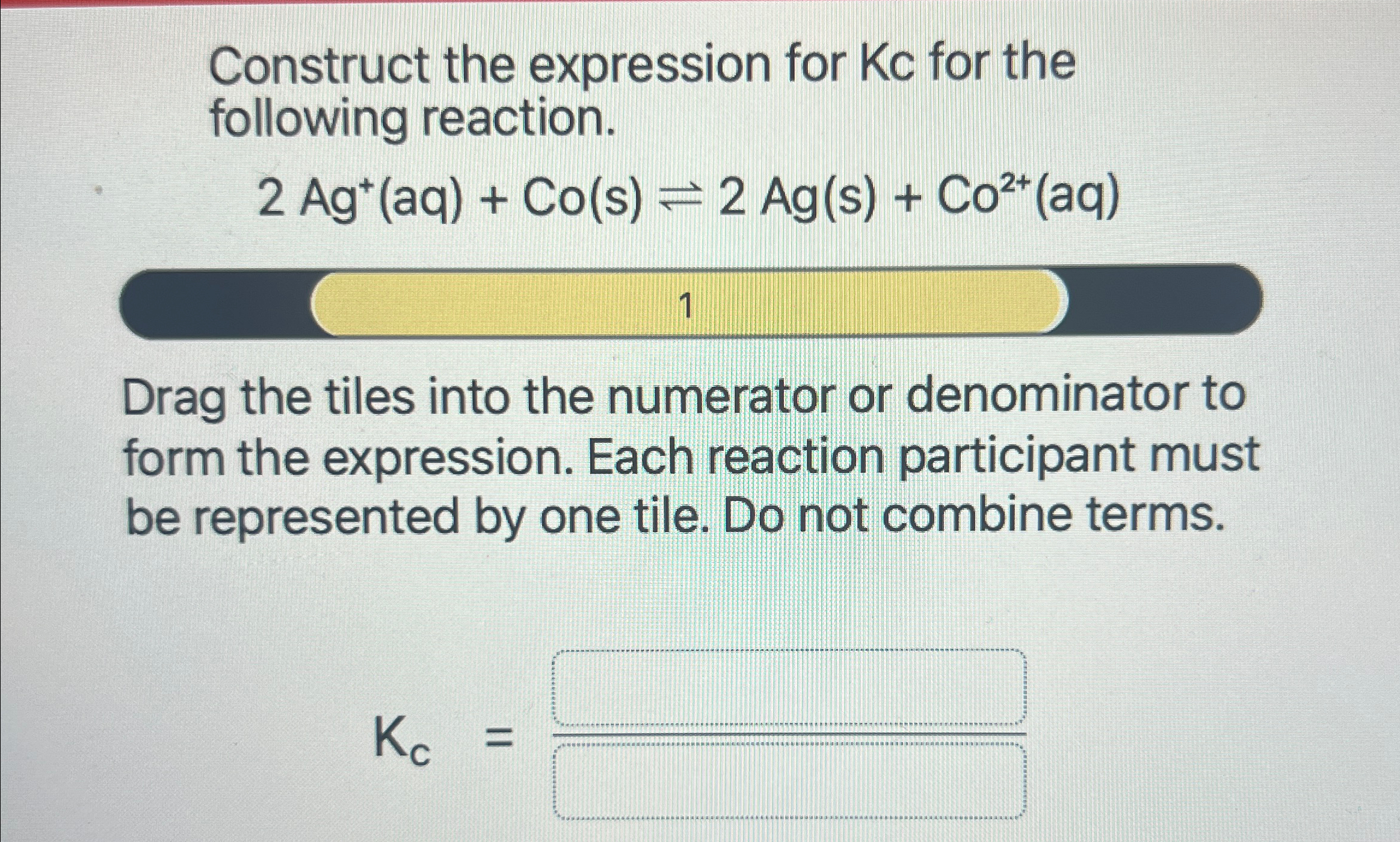 Solved Construct the expression for Kc ﻿for the following | Chegg.com