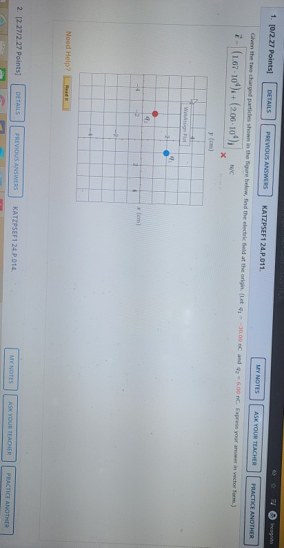 Solved 1. [0/2.27 Points] DETAILS PREVIOUS ANSWERS ET | Chegg.com