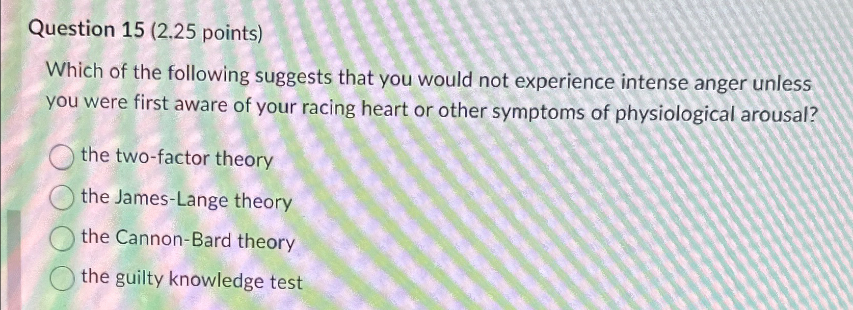 Solved Question 15 (2.25 ﻿points)Which of the following | Chegg.com