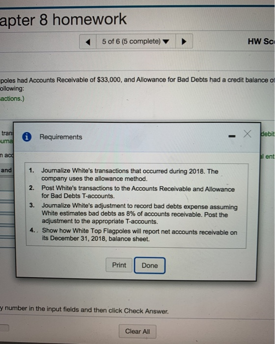 Solved Homework: Chapter 8 homework Score: 0 of 10 pts 5 of | Chegg.com