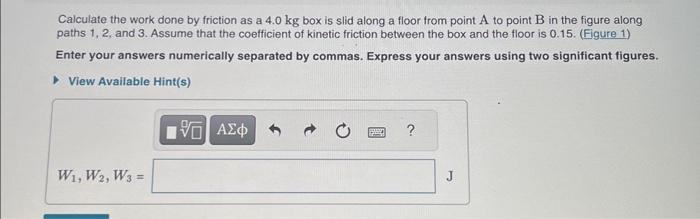 Calculate the work done by gravity as a 3.1 kg object | Chegg.com