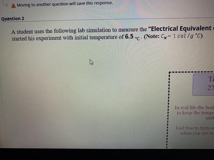 Solved A student uses the following lab simulation to