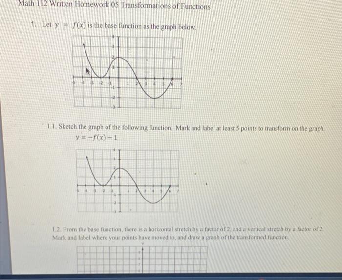 math 112 written homework transformations