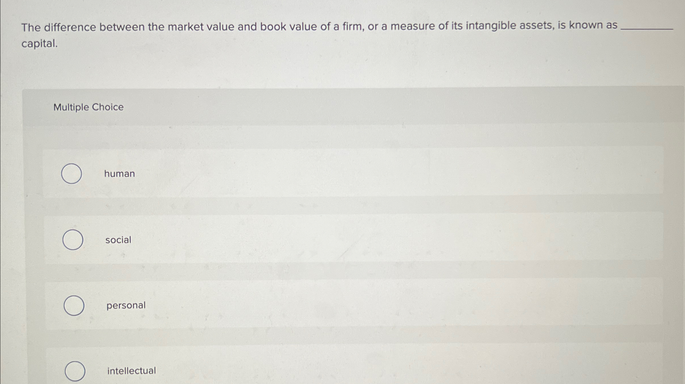 Solved The difference between the market value and book | Chegg.com