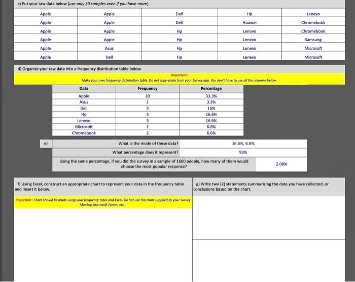 HOW TO CONVERT RAW DATA INTO FREQUENCY TABLE visual data 6