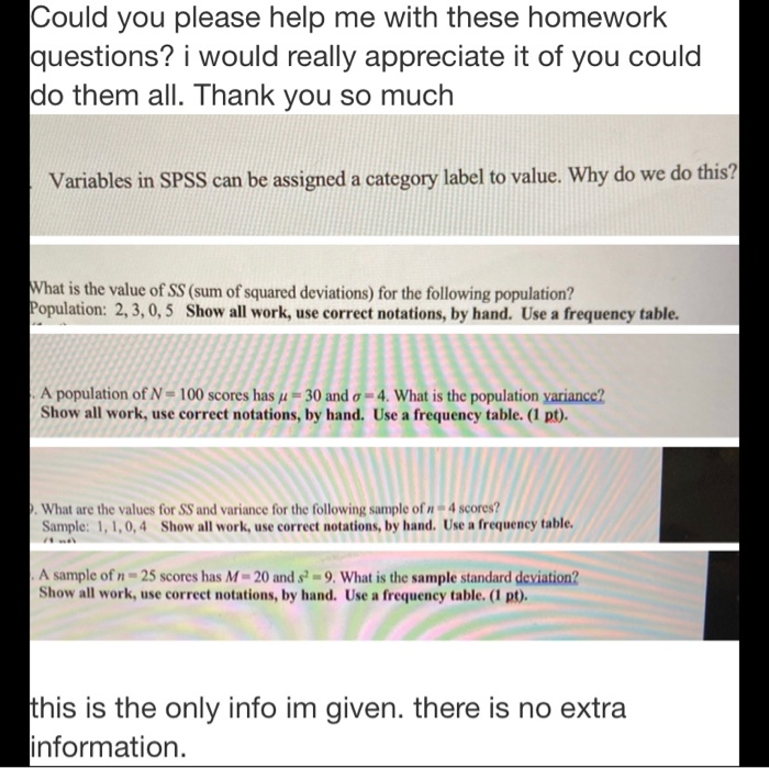 Solved Could you please help me with these homework | Chegg.com