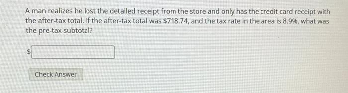 [Solved]: how does this work? A man realizes he lost the det