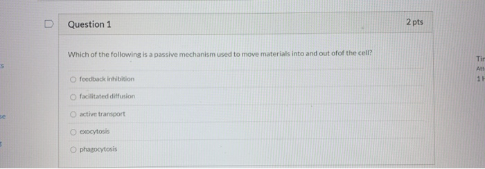 Solved D Question 1 2 pts Which of the following is a | Chegg.com