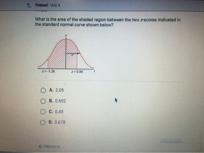 Solved L Protest Unit 4 What Is The Area Of The Shaded Re Chegg Com