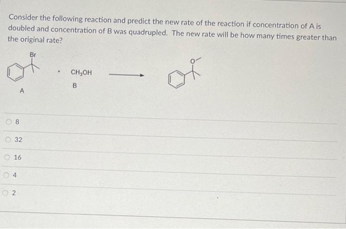 Solved Consider the following reaction and predict the new | Chegg.com