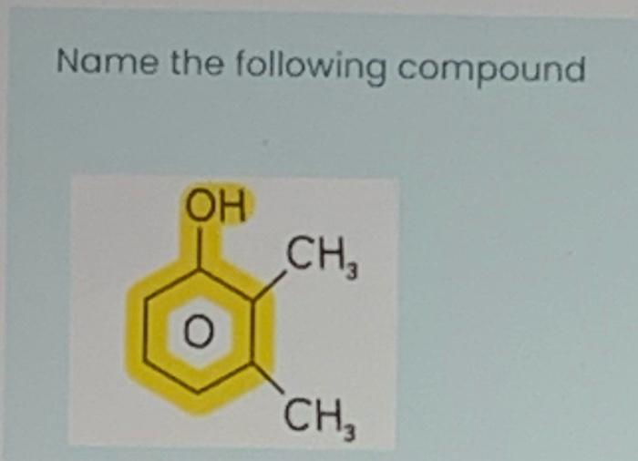 Solved Name The Following Compound Ci Name The Following