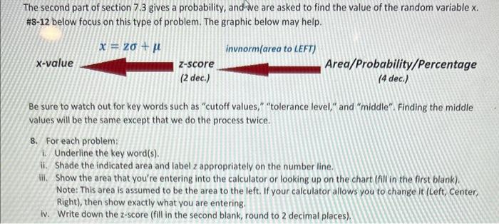 Solved 8. For each problem: i. Underline the key word(s). | Chegg.com