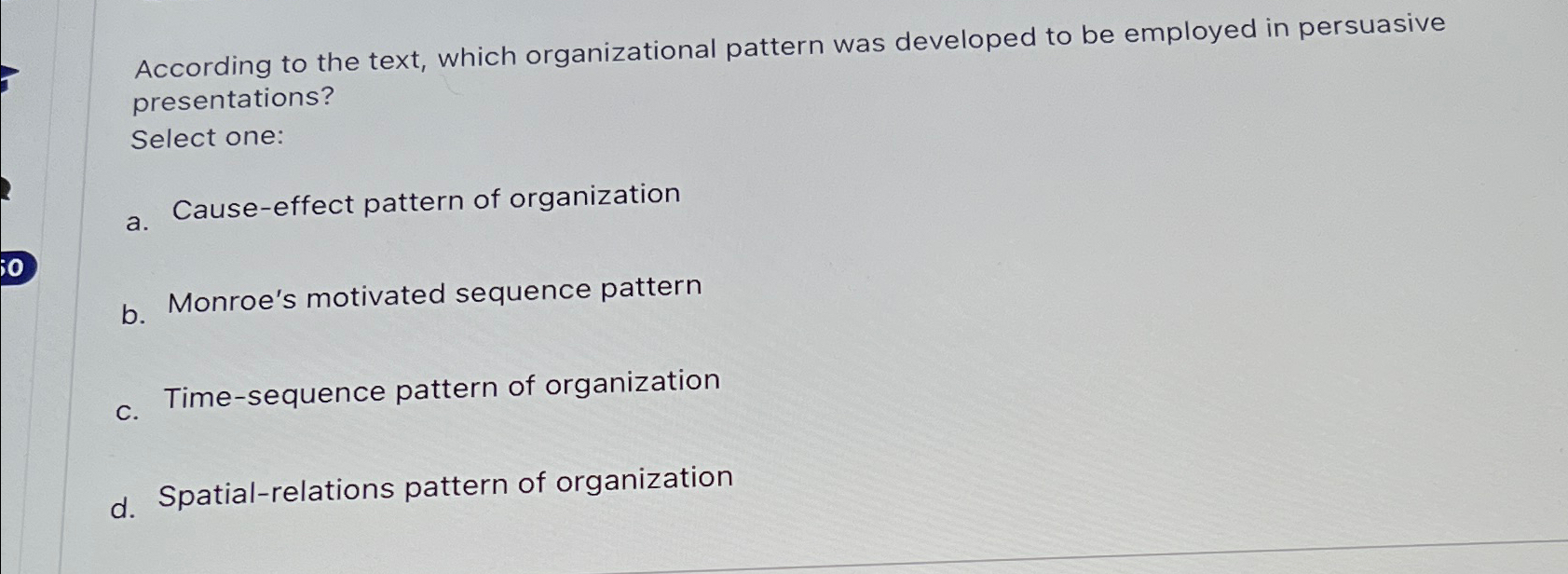 Solved According to the text, which organizational pattern | Chegg.com