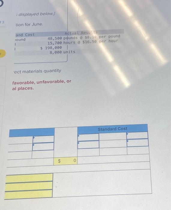 Solved Compute the (1) direct materials price variance and