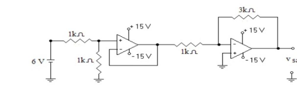 Solved Determine the output voltage of the circuit and | Chegg.com