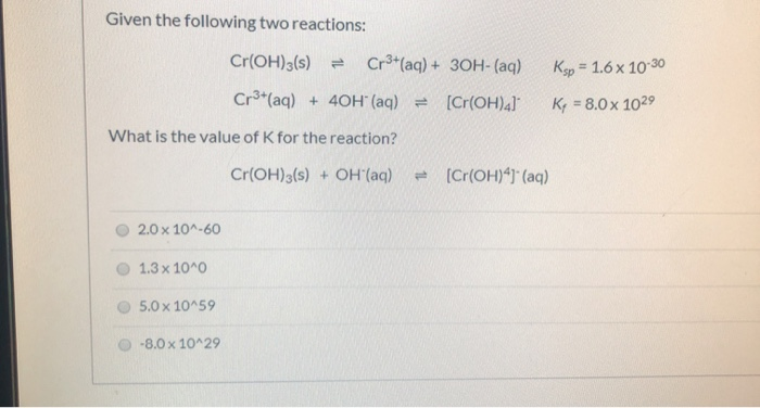 cr(oh)3 =