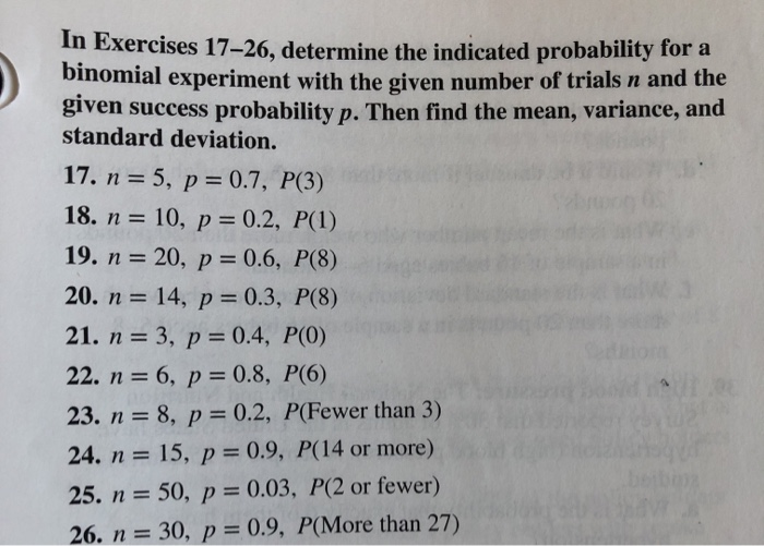 Solved In Exercises 17–26, determine the indicated | Chegg.com