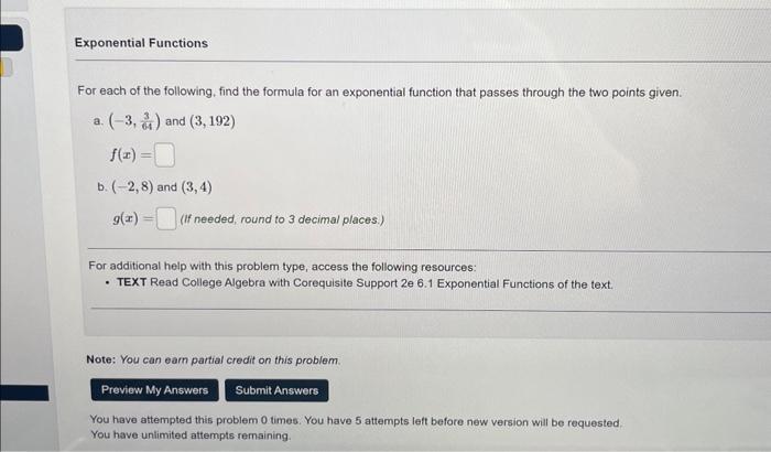Solved For each of the following, find the formula for an | Chegg.com