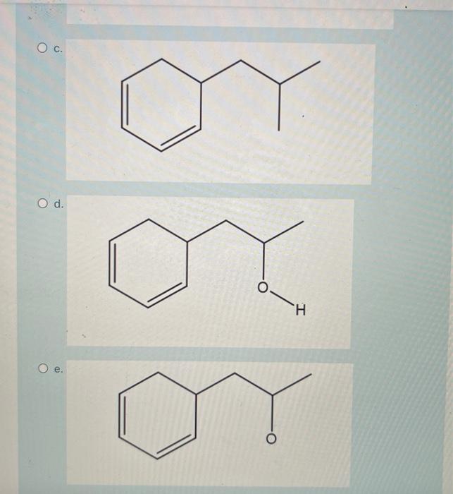 Solved Which of the line structures below matches the | Chegg.com