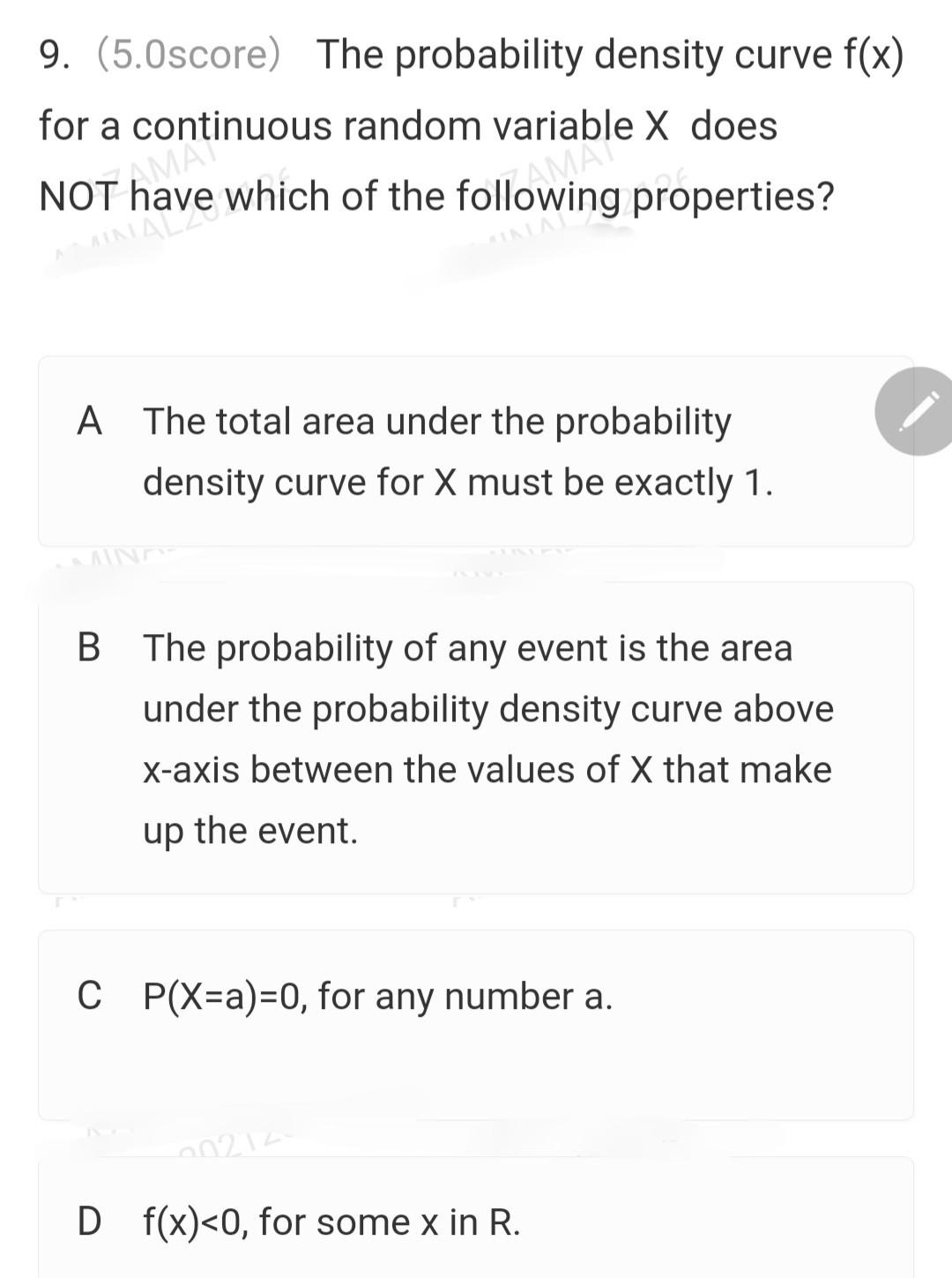 solved-9-5-0score-the-probability-density-curve-f-x-for-chegg