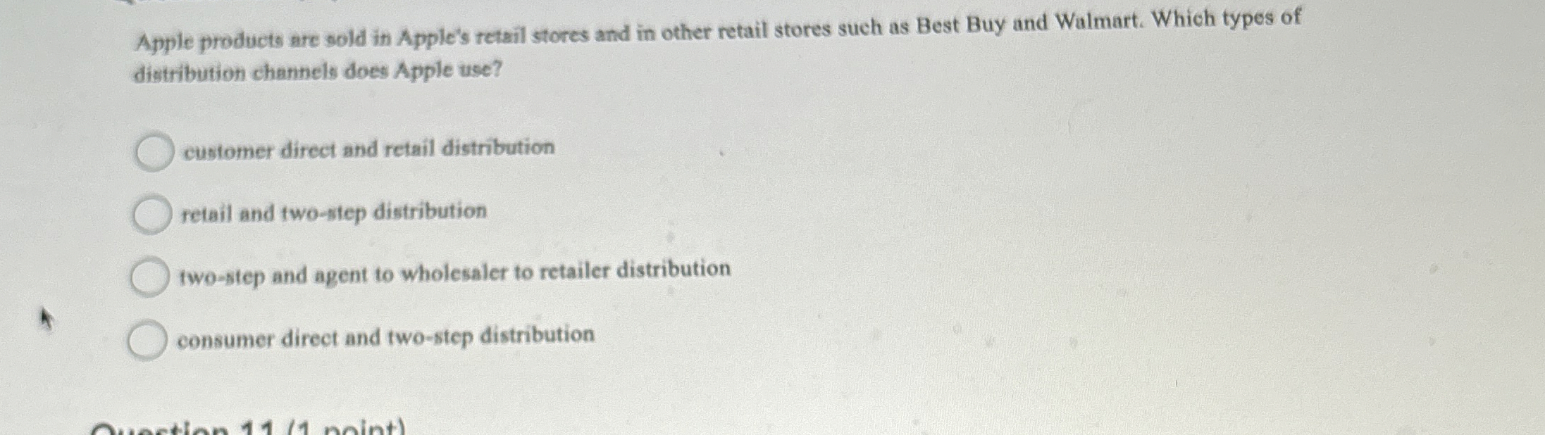 Solved Apple products are sold in Apple's retail stores and | Chegg.com