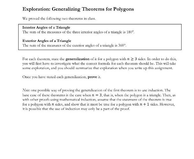 Solved Exploration Generalizing Theorems For Polygons Tw