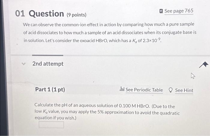 Solved e See page 765 01 Question (9 points) We can observe | Chegg.com