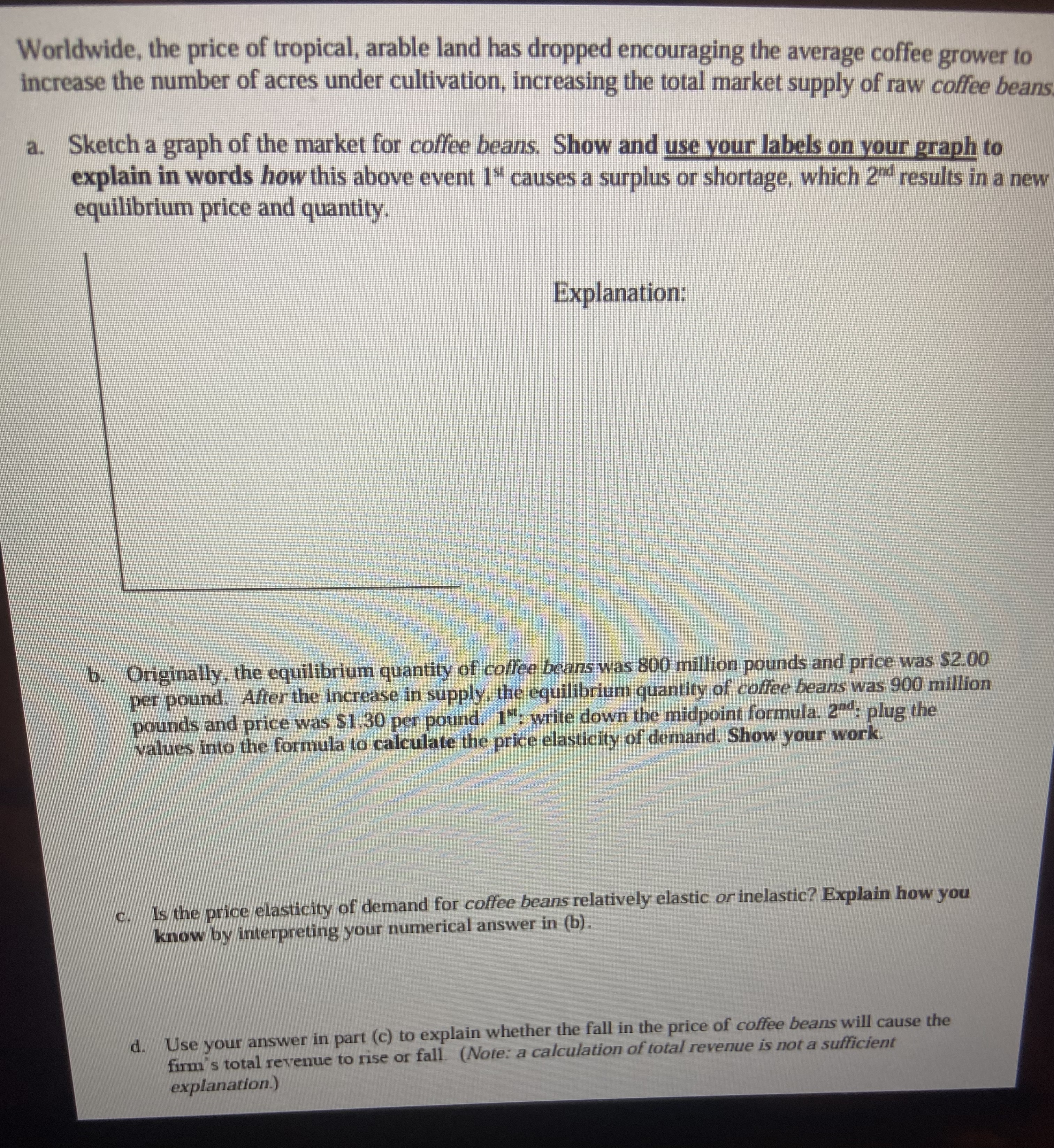 Solved Microeconomics: please show all your work and | Chegg.com