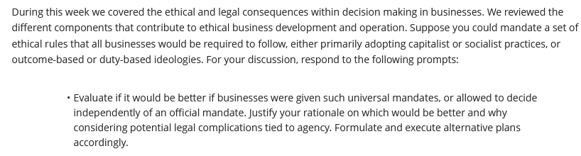 Solved During this week we covered the ethical and legal | Chegg.com