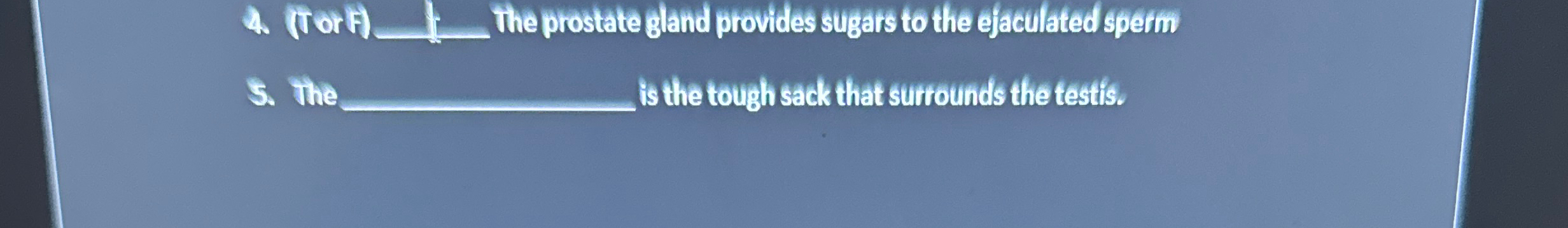 THE PROSTATE GLAND PRODUCES SPERM TRUE FALSE intelligence overview
