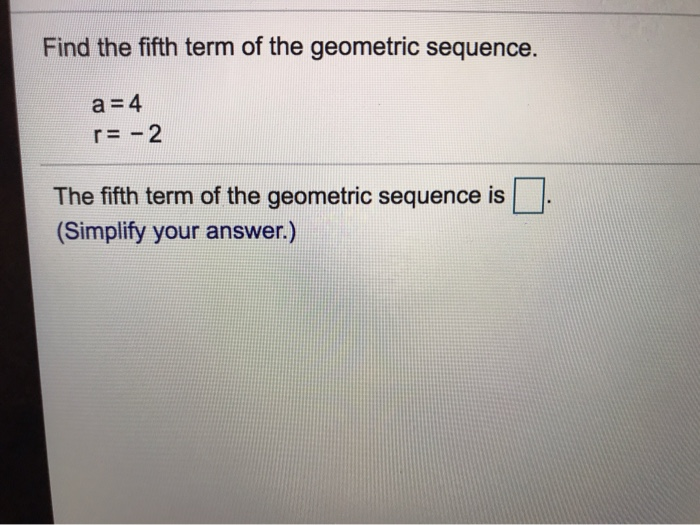 what is the fifth term of the geometric sequence 5 15 45