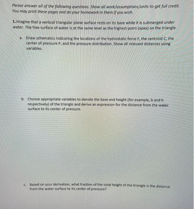 Solved Please answer all of the following questions. Show | Chegg.com