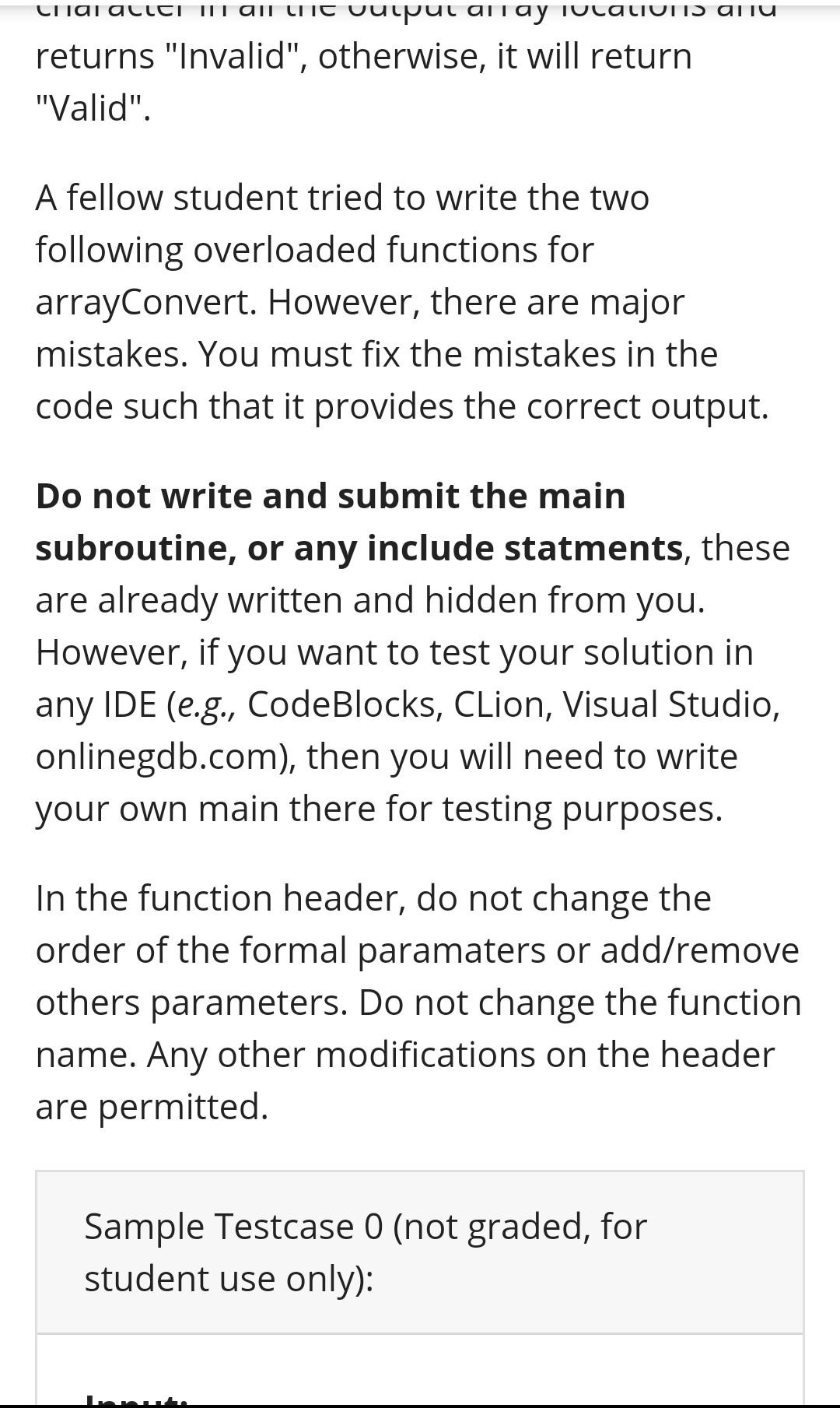 Solved Assignment 3-C: Fix the Errors in the Code (Function | Chegg.com