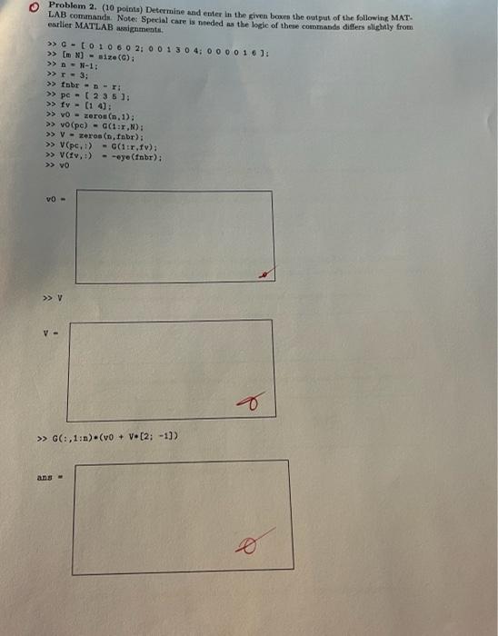 Solved Problem 2. (10 Points) Determine And Enter In The | Chegg.com